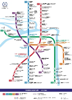 Карта-схема метро Санкт-Петербурга 2024 | Санкт-Петербург Центр