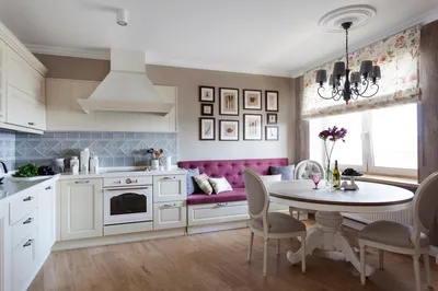 Дизайн кухни с диваном: способы планировки, фото примеров интерьера