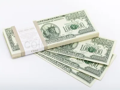 1000000 $ миллион долларов США USA банкнота купюра мільйон доларів -  «VIOLITY»