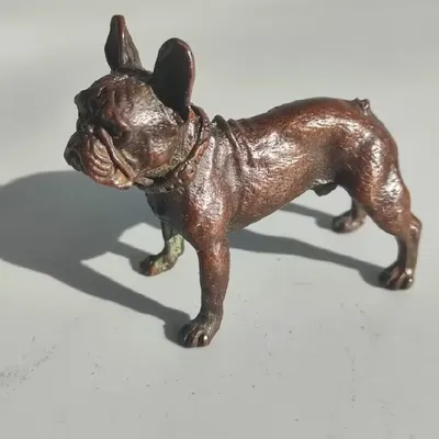 Бронзовая статуя песочника храбрости, мини-пей, бульдог, ванцай, Фортуна,  собака | AliExpress