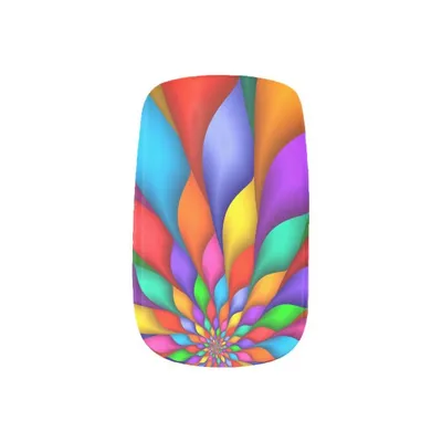 Womans Lips With Beautiful Multicolor Minx Nails And Makeup Stock Photo -  Download Image Now - iStock