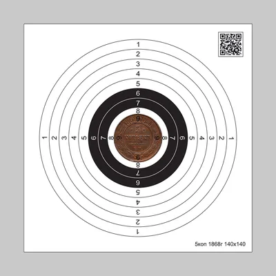 Мишень для пневматики 25 м черно-белая 140x140 мм (50 штук) — купить в  Москве и СПб по цене 140 руб. в оружейном магазине AIR-GUN