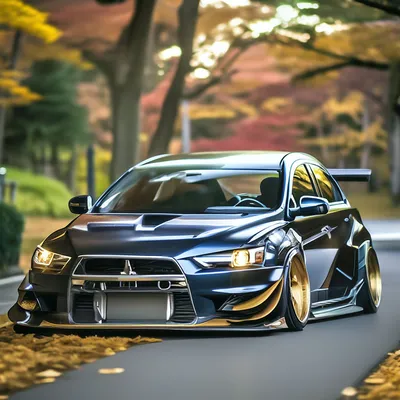 Mitsubishi lancer 9, tuning, jdm, 3d…» — создано в Шедевруме