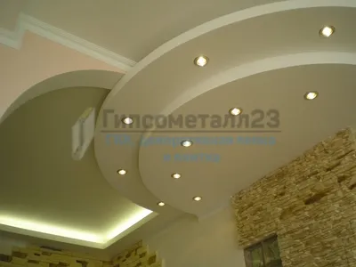 Потолки из гипсокартона фото