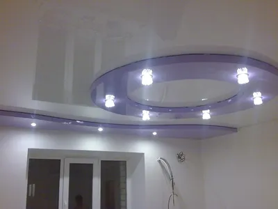 Многоуровневые натяжные потолки