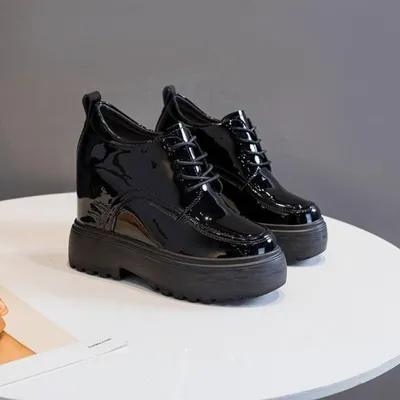 Женская повседневная обувь на платформе и танкетке 11 см, массивные  кроссовки из микрофибры, женская обувь из микрофибры, весна-осень – лучшие  товары в онлайн-магазине Джум Гик
