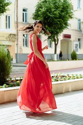 Женское Платье оверсайз длины миди из шифона в горошек (размер 42-56)  купить в онлайн магазине - Unimarket