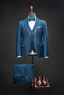 Модные мужские костюмы, индивидуальный костюм из 2 предметов, блейзер и  брюки на одной пуговице, с заостренными лацканами, в полоску, облегающие  свадебные костюмы для жениха | AliExpress