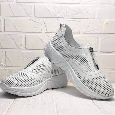 Белые кроссовки сникерсы женские Wollen-AW.