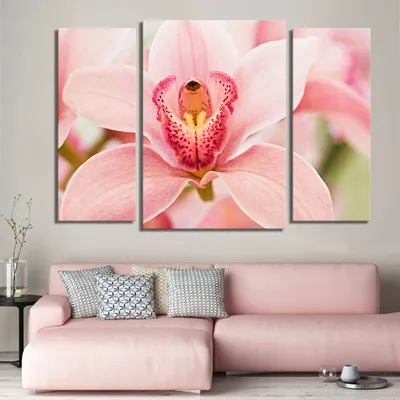 Модульная картина \"Розовая орхидея\"