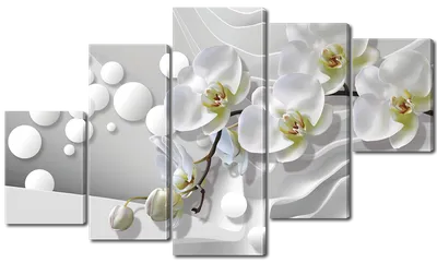 Модульная картина Орхидеи и жемчуга – ART-VEK