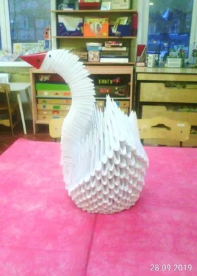 Лебедь | Модульное оригами, Оригами, Поделки