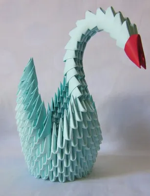 Разузнай! Модульное оригами - Схемы модульного оригами - Лебедь - Павлин.  Обсуждение на LiveInternet - Российский Сервис Онлайн-Дневников
