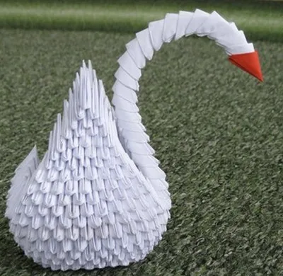 Модульное оригами. Лебедь из бумаги (3D origami) | Оригами, Модульное  оригами, Бумага