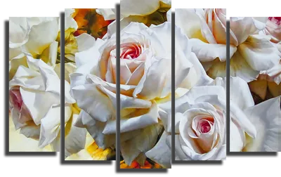 Модульные картины на экокоже Ultra market KM30 Цветы Розы - купить в  Москве, цены на Мегамаркет