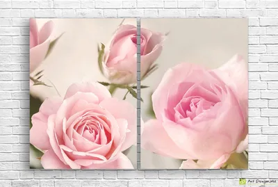 Модульная картина для интерьера на стену \"Розовые цветы пионы\" 80x140 см  MK50148 - купить по выгодной цене в интернет-магазине OZON (261761404)