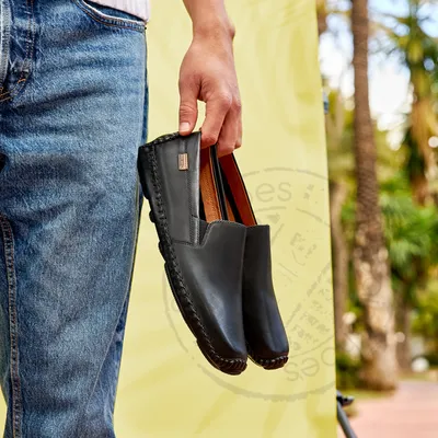 Купить мужские мокасины pikolinos 09z-5511 black из натуральной кожи по  цене 16 400 руб. с доставкой по Москве - интернет магазин SpainShoes