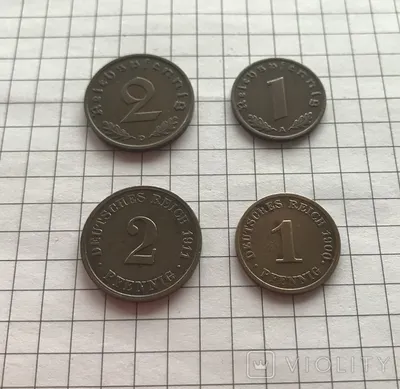 Монеты Германии 1924-1991-18 шт. Великобритании (Елизавета 2) -11 шт. -  «VIOLITY»