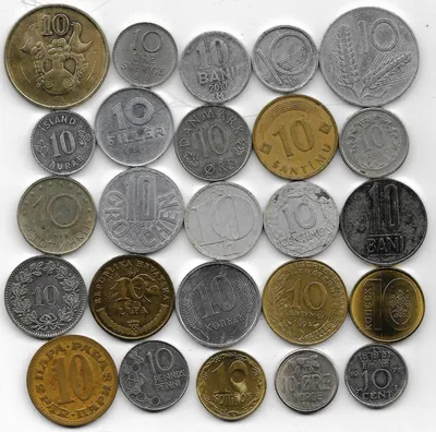 Коллекция монет мира с номиналом \"10\". 25 штук. - купить в  интернет-магазине OZON с быстрой доставкой (307782627)