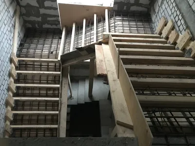 Монолитная лестница своими руками - YouTube