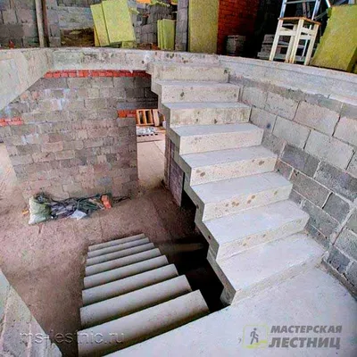 Заливка монолитной лестницы бетононасосом - цена в Минске и Беларуси