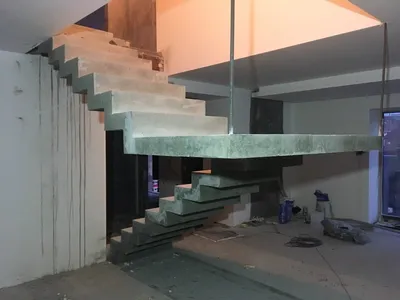 Устройство бетонных монолитных межэтажных лестниц
