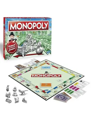 Настольная игра для семьи и друзей Монополия для взрослых и детей - купить  с доставкой по выгодным ценам в интернет-магазине OZON (1132669483)