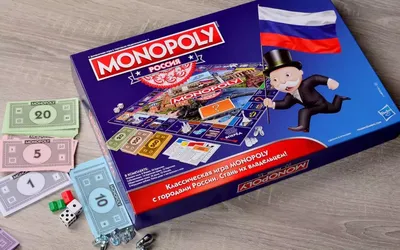 Настольная игра Монополия классическая. Hasbro Обновленная C10091...