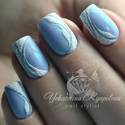 luxury_nail_lab - 💙 ❄️ Морозные узоры😍 А у вас какие ассоциации? ⠀ ⠀  ○○○○○ #красивыеногти #дизайнногтей #идеальныебл… | Красивые ногти,  Дизайнерские ногти, Ногти