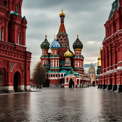 Московская высотка и немного Красной площади. | Пикабу