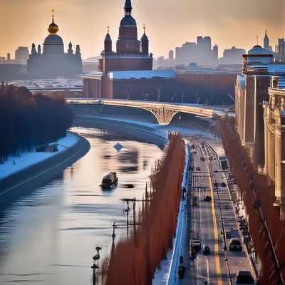 Москва-река. — Teletype