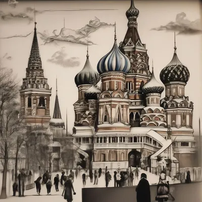 Раскраски Кремль москва (36 шт.) - скачать или распечатать бесплатно #10937