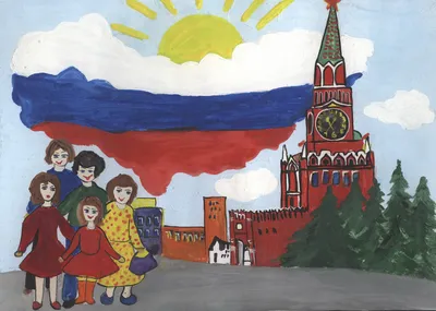 Красная площадь, Москва. Векторный рисунок Векторное изображение ©Marinka  194121634