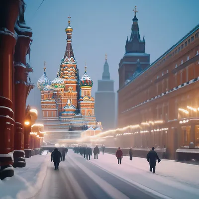Москва зимой фото фотографии