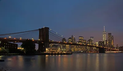 Нью-Йорк: Бруклинский мост.