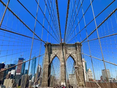 Мост Манхаттана и улица Бруклина в Нью-Йорке Стоковое Фото - изображение  насчитывающей американская, наведенное: 81241836