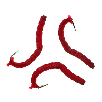 Мотыль искусственный Lucky John Extra Blood Worm купить в Минске,  интернет-магазин karas.by