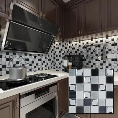 Купить недорого фартук для кухни из МДФ Солнечная мозаика в компании Cozy  House
