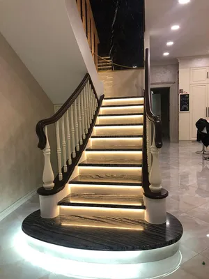 Мраморные Ступени Для Лестницы В Коттедже