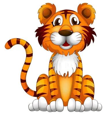 Мультяшные тигры, львы | Animal drawings, Cartoon clip art, Cartoon tiger