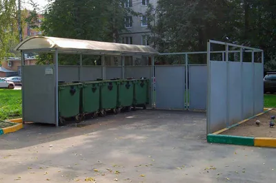 Закрытые контейнерные площадки для мусора - купить в Москве - Заборкин