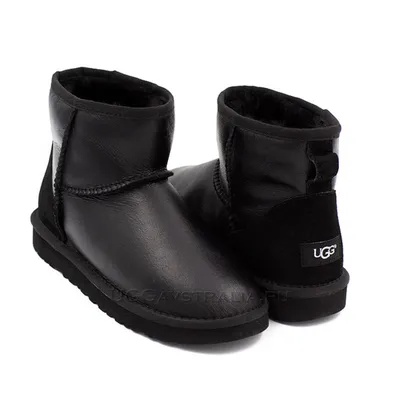 Угги UGG Mens Classic Mini Metallic Black ✓ Купить по цене 7490 руб. —  Интернет магазин UGGavstralia.ru Москва