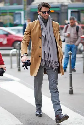 Шарф серый кашемировый полосатый двусторонний для мужчины купить в  интернет-магазине