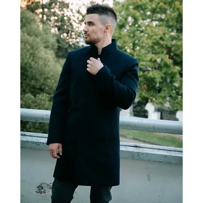 Купить Мужское пальто с шерстяным принтом, новинка 2022 года, пальто для  внешней торговли, европейская ветровка | Joom