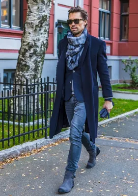 Как носить шарф с пальто - идеи и фото женских и мужских образов