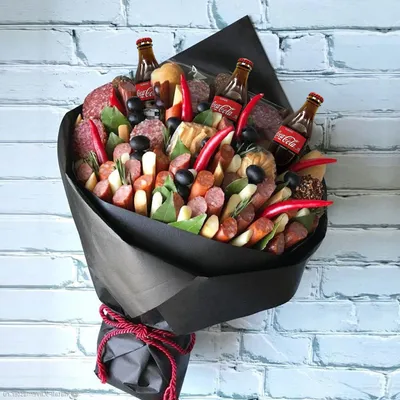 Мужской букет подарочный поздравительный съедобный вкусный с алкоголем ⋆  Букеты всем!