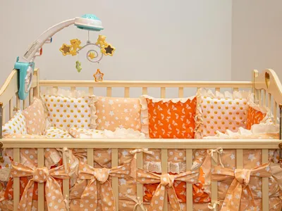 Наборы в кроватку для новорожденных купить по всем правилам - Фиолетовый сон