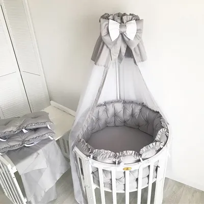 Набор в кроватку для новорожденных Ecoline Мягкое облако (11 предметов)  купить в магазине в Москве 2024 году