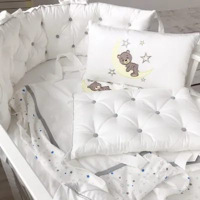 Комплект в кроватку с бортиками зверушками / постельное для новорожденных /  постельное белье для новорожденных (ID#1328926311), цена: 2257 ₴, купить на  Prom.ua