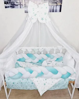 Выбираем наборы в кроватку для новорожденных по всем правилам: размеры,  качество, безопасность, красота. | Фиолетовый сон | Дзен